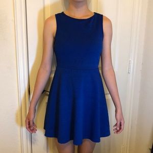 Blue Aztec Skater Dress